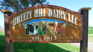 Breezy Hill Dairy Sign